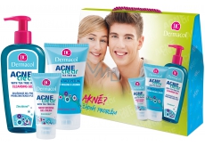 Dermacol Acneclear Moisturizing Gel-Cream 50 ml + Acneclear Jojoba Face Peeling Jojoba Face Peeling 150 ml + Acneclear Cleansing Gel 200ml