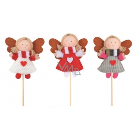 Angel with heart 9 cm + skewers 1 piece