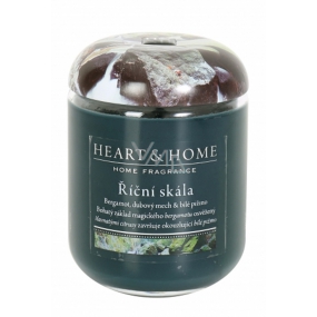 Heart & Home River Rock Soy Scented Candle medium burns up to 30 hours 110 g