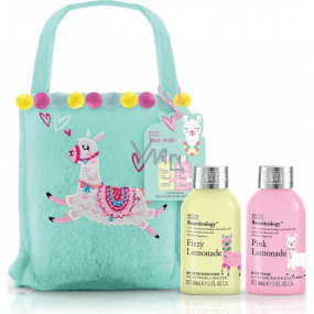 Baylis & Harding Lama shower cream 100 ml + washing gel 100 ml + textile bag with llama motif, cosmetic set
