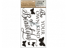 Wall stickers with text and bow ties 60 x 32 cm