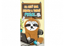 Nekupto Birthday card Sloth 116 x 220 mm 3495 K