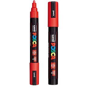 Posca Universal acrylic marker 1,8 - 2,5 mm Red PC-5M