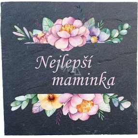 Bohemia Gifts Best mother square earthenware coaster 10 x 10 cm