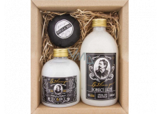 Bohemia Gifts Gentleman shower gel for men 300 ml + bath foam 500 ml + foaming bath bomb 100 g, cosmetic set