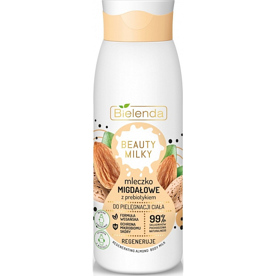 Bielenda Beauty Milky Almond milk with probiotics regenerating body lotion 400 ml