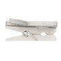 Wooden angel on peg silver 3 cm 6 pieces