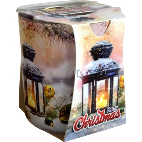 Admit Verona Latern Merry Christmas scented candle in glass 90 g