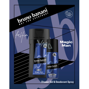 Bruno Banani Magic deodorant spray 150 ml + shower gel 250 ml, cosmetic set for men