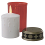 Emos Cemetery candle red with LED light 7 x 12,5 cm
