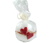 Lima Heart scented candle white ball 60 mm 1 piece