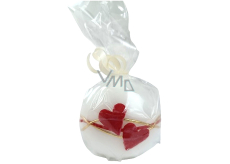 Lima Heart scented candle white ball 60 mm 1 piece