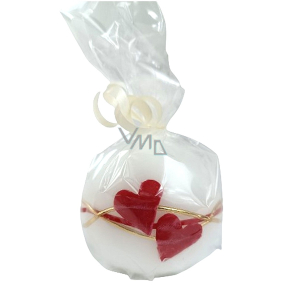 Lima Heart scented candle white ball 60 mm 1 piece
