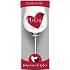 Nekupto It's time to love wine glass printed I love you 440 ml