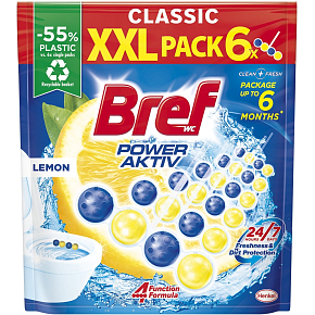 Bref WC Balls Power Aktiv Lemon, 6x 50 g