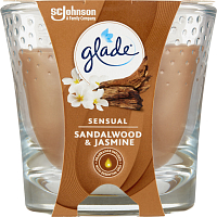 Glade Scented Candle Sensual Sandalwood & Jasmine, 129 g