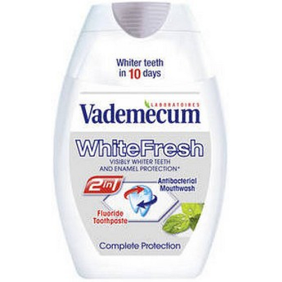 Vademecum White Fresh 2 in 1 toothpaste and mouthwash in one 75 ml