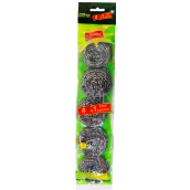Clanax Stainless Steel Scrubber 4 + 1 pieces, 15 g