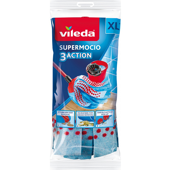 Vileda Super Mocio 3Action mop refill 1 piece