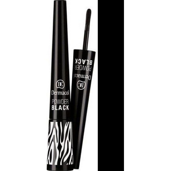 Dermacol Black Sensation Powder Eye Liner Powder Eyeliner Shade Black 0.7 ml