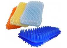 Plastic washcloth various colors 18 x 13 cm 1 piece