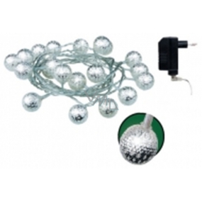 Emos Lighting balls metal effect chain 3 m, 20 LED white + 3 m power cable
