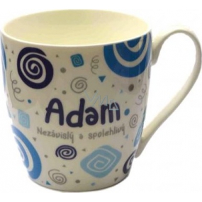 Nekupto Twister mug named Adam blue 0.4 liter