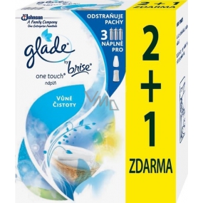 Glade One Touch Fragrance purity mini spray refill air freshener 3 x 10 ml