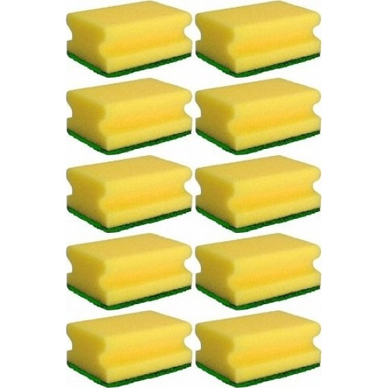 Tinky Dish Sponge Shaped 9 x 6 x 4 cm 10 pieces