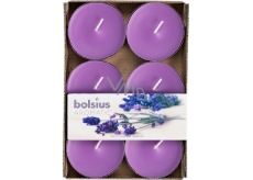 Bolsius Aromatic Maxi French Levander s vůní levandule vonné čajové svíčky 6 kusů