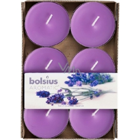 Bolsius Aromatic Maxi French Levander - Lavender scented tealights 6 pieces, burning time 8 hours