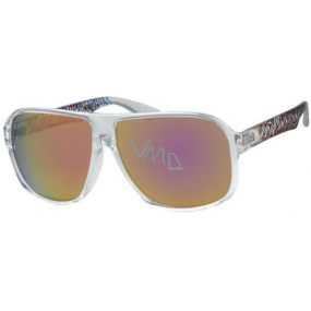 Nac New Age Sunglasses transparent frame pink glass A40195