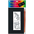 Scraping image with templates of various motifs 20.3 x 12.7 cm
