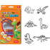 Amos Colors for glass set of 6 colors x 10.5 ml Dinosaurs