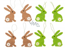 Bunnies for hanging 8 cm 4 pieces
