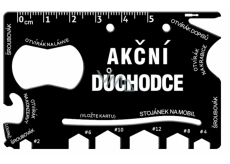 Albi Multi-tool for wallet Action pensioner 8.5 cm x 5.3 cm x 0.2 cm