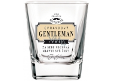 Nekupto League of True Gentlemen Whiskey glass A real Gentleman lets his actions speak for himself 200 ml