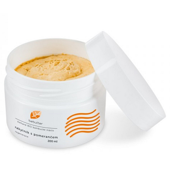 Aromatica Bebutter Bio Sea buckthorn with orange whipped shea butter for skin regeneration 200 ml
