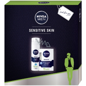 Nivea Men Sensitive aftershave 100 ml + shaving gel 250 ml, cosmetic set