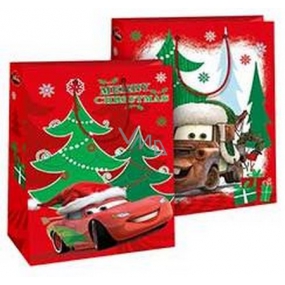 Ditipo Gift paper bag 26.4 x 12 x 32.4 cm Disney Cars Merry Christmas
