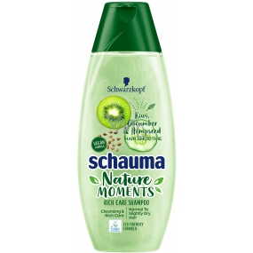 Schauma Nature Moments Kiwi, cucumber and hemp seeds shampoo for normal to dry hair 250 ml