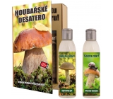 Bohemia Gifts Mushroom Ten For Mushroom Shower Gel 200 ml + Shampoo 200 ml, book cosmetic set