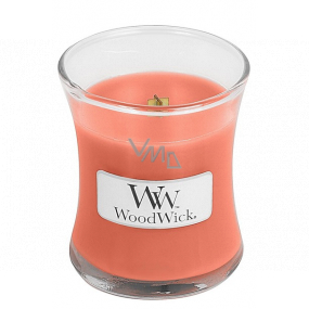 WoodWick Tamarind & Stonefruit - Tamarind and stone scented candle with wooden wick and lid glass small 85 g