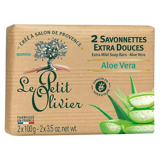 Le Petit Olivier Aloe Vera extra gentle toilet soap with natural extracts 2 x 100 g