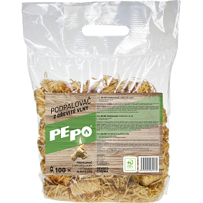 PE-PO Firestarter from Wood Wool, 100 Ignitions PE-PO Firestarter from Wood Wool, 100 Ignitions