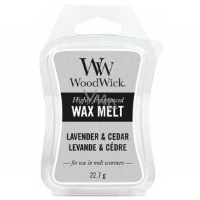 WoodWick Lavender & Cedar - Lavender and cedar scented wax for aroma lamp 22.7 g