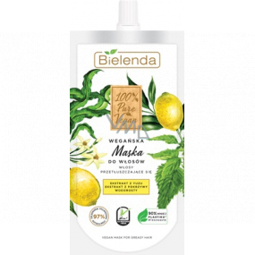 Bielenda 100% Pure Vegan Yuzu + Nettle mask for normal to oily hair 125 ml