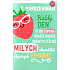 Albi Playing card in the envelope For birthday Smiling strawberry Mirai strawberry 14.8 x 21 cm