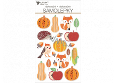 Autumn plastic stickers 14 x 25 cm