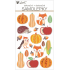 Autumn plastic stickers 14 x 25 cm